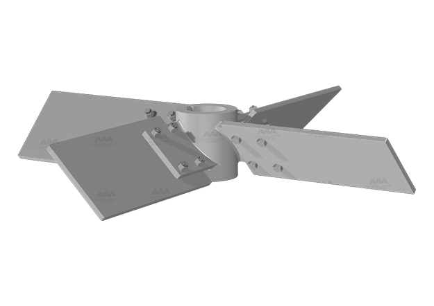 inclined-blade-open-turbine-impeller